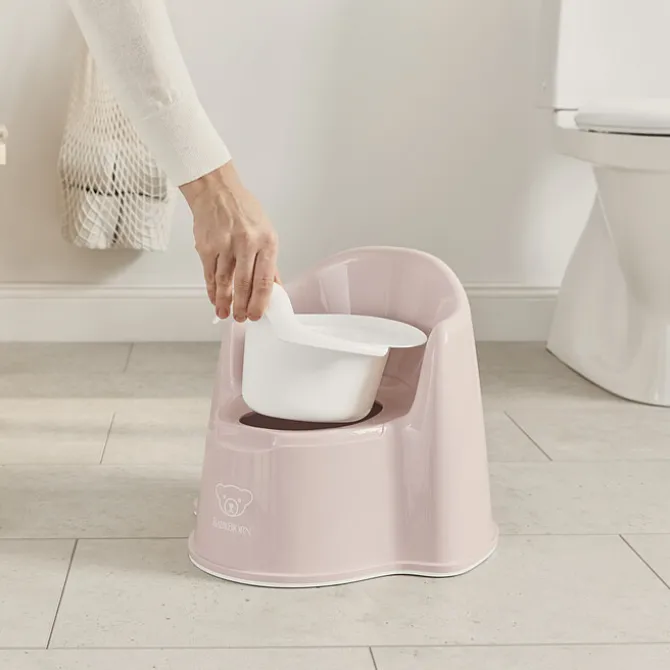 BabyBjörn Pot Fauteuil - Rose Pastel et Blanc