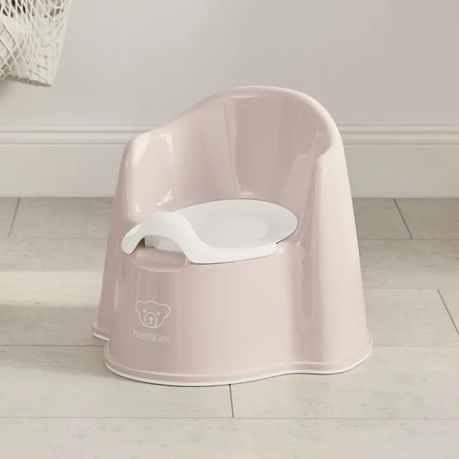BabyBjörn Pot Fauteuil - Rose Pastel et Blanc