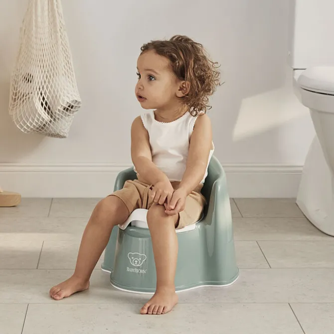 BabyBjörn Pot Fauteuil - Vert Profond et Blanc