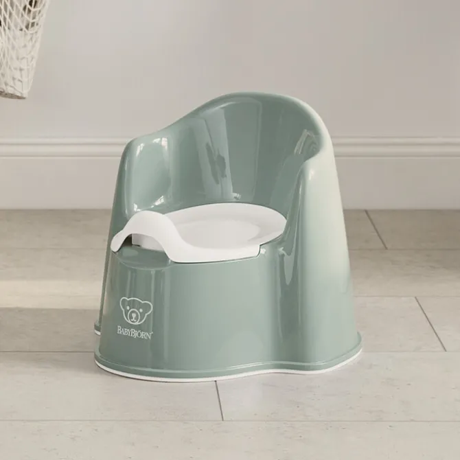 BabyBjörn Pot Fauteuil - Vert Profond et Blanc