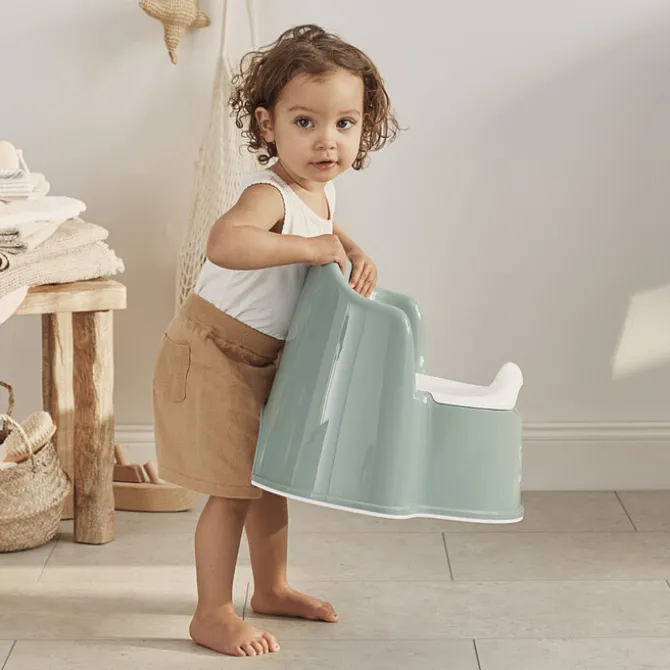BabyBjörn Pot Fauteuil - Vert Profond et Blanc