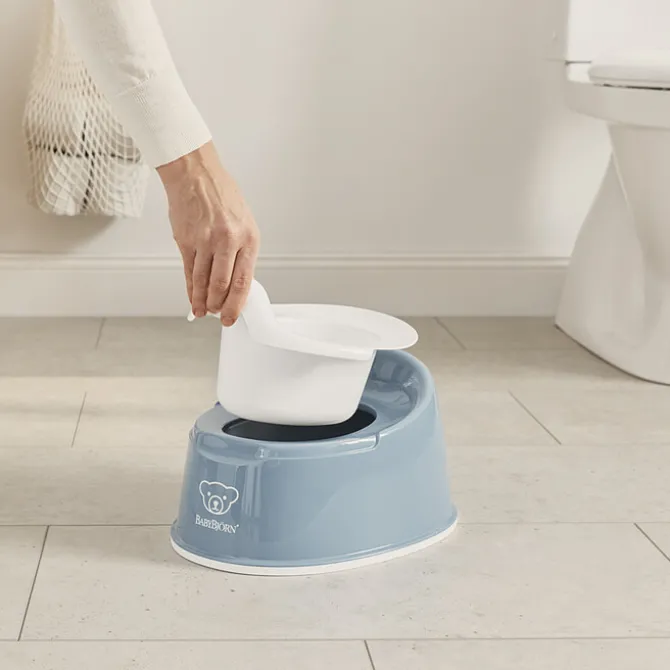 BabyBjörn Pot Smart - Bleu Profond et Blanc