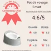 BabyBjörn Pot Smart - Gris et Blanc