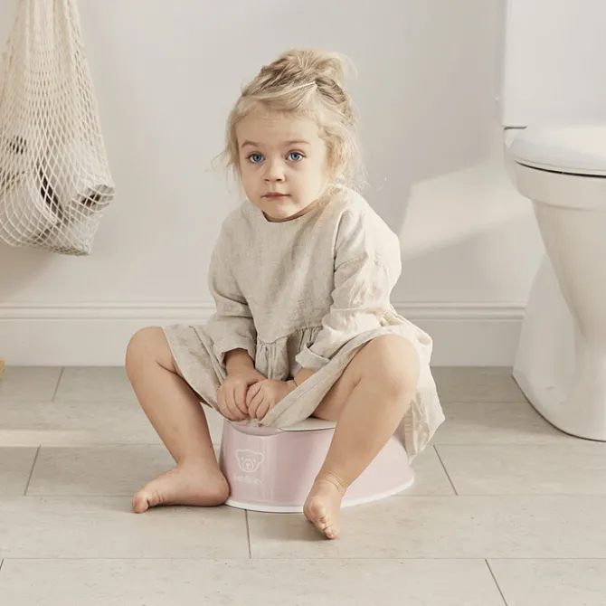 BabyBjörn Pot Smart - Rose Pastel et Blanc