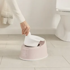 BabyBjörn Pot Smart - Rose Pastel et Blanc