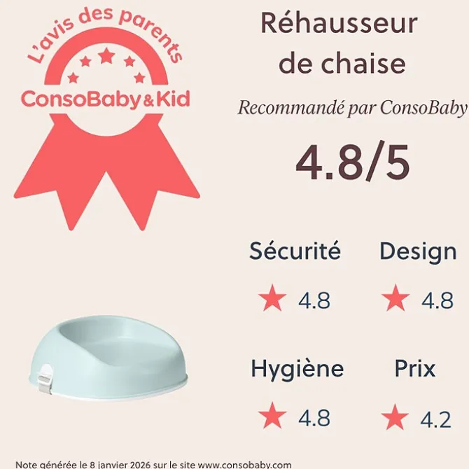 BabyBjörn Rehausseur pour Chaise - Vert Menthe