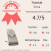 BabyBjörn Transat Bliss Jersey 3D - Gris Sable