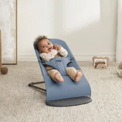 BabyBjörn Transat Bliss Tissé Chiné - Bleu