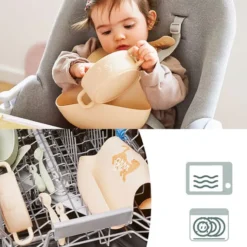 Babymoov Coffret Premiers Repas 4 Pièces - Mini Roar