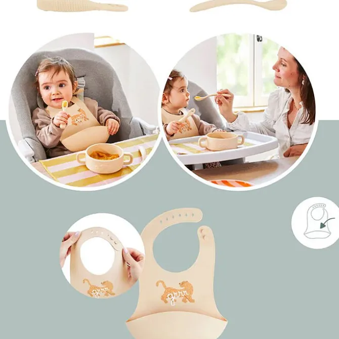 Babymoov Coffret Premiers Repas 4 Pièces - Mini Roar