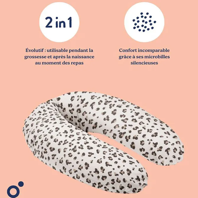 Babymoov Coussin de Maternité Doomoo - Buddy Léopard Crème
