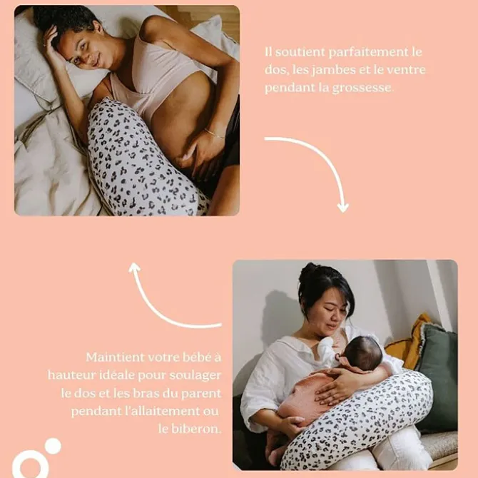 Babymoov Coussin de Maternité Doomoo - Buddy Léopard Crème