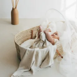 Babyshower Couffin avec Matelas & Anses Cuir