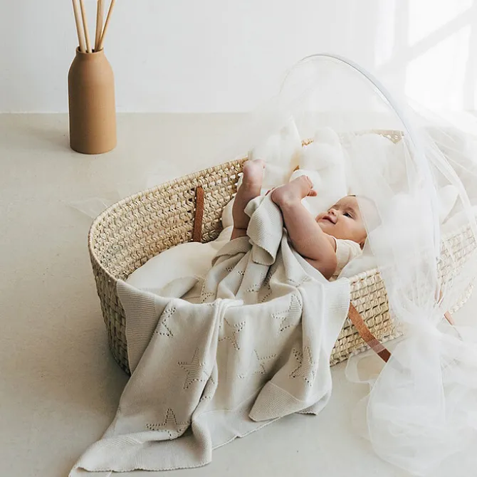 Babyshower Couffin avec Matelas & Anses Cuir