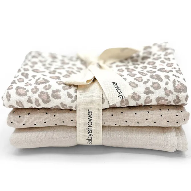 Babyshower Lot de 3 Mini Langes - Soft Print