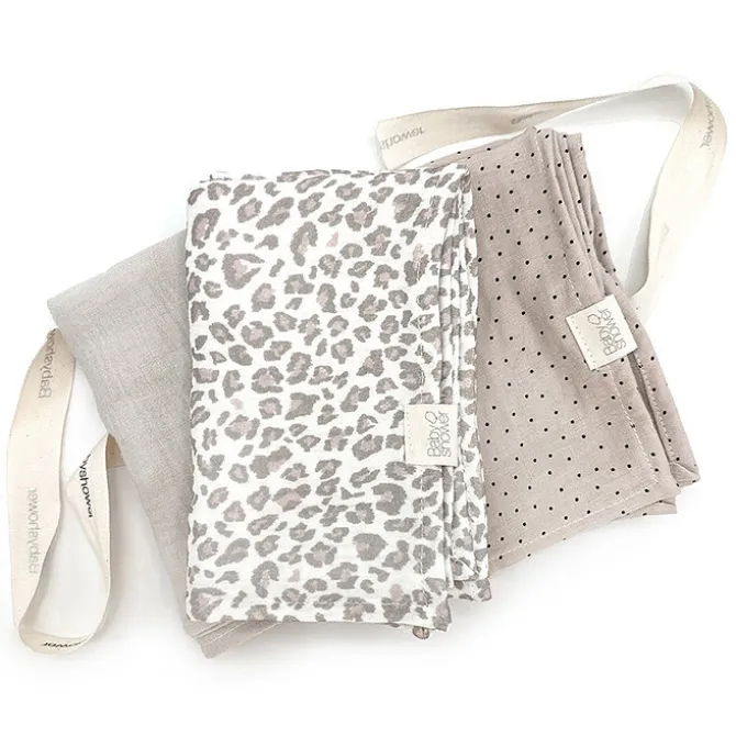 Babyshower Lot de 3 Mini Langes - Soft Print