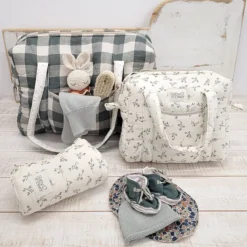 Babyshower Matelas à Langer Nomade Knot - Olive Bloom
