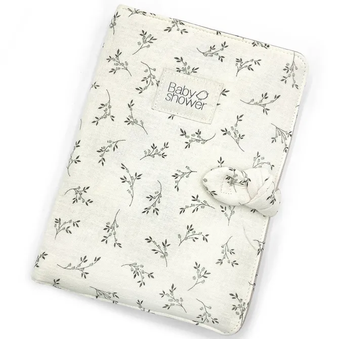 Babyshower Protège-carnet de Santé Knot - Olive Bloom