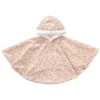 BB&Co Poncho de Voyage Léopard Sherpa Blanc - 1/2 Ans