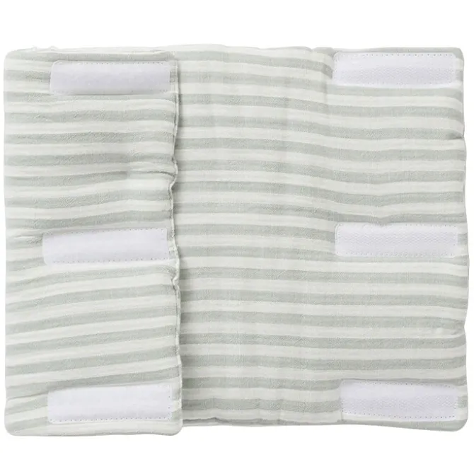 BB&Co Tour de Lit Modulable et Respirant - Rayé Vert de Gris