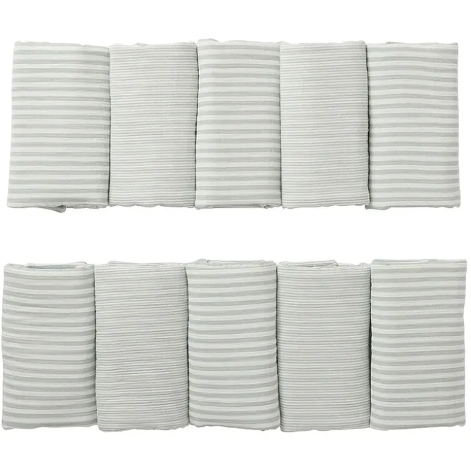 BB&Co Tour de Lit Modulable et Respirant - Rayé Vert de Gris
