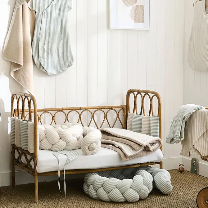 BB&Co Tresse Décorative Ouatinée Multi-usages - Rayé Vert de Gris
