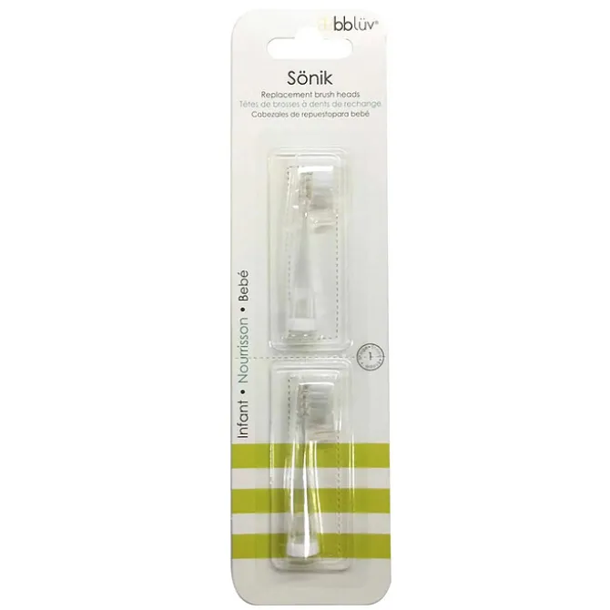 Bblüv Lot de 2 Brosses de Remplacement Sonïk - 0/18 Mois