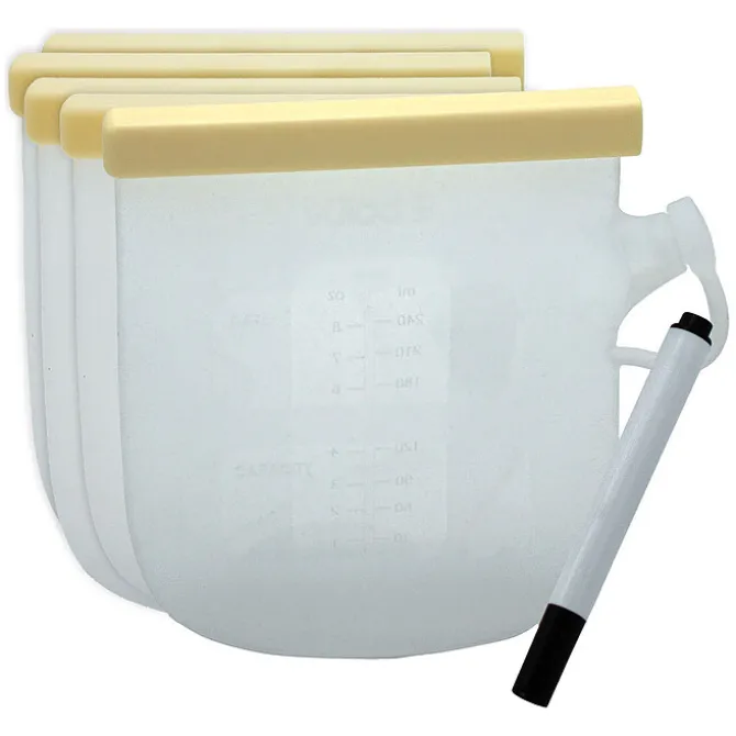 Bblüv Lot de 5 Sachets de Conservation Réutilisables Frëze