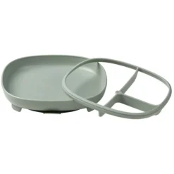 b.box for kids Assiette Compartimentée à Ventouse 2-en-1 - Sage