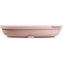 b.box for kids Assiette Compartimentée à Ventouse et Couvercle - Blush
