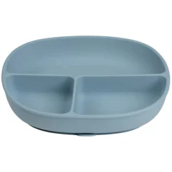b.box for kids Assiette Compartimentée à Ventouse et Couvercle - Ocean