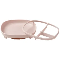 b.box for kids Assiette Compartimentée à Ventouse 2-en-1 - Blush
