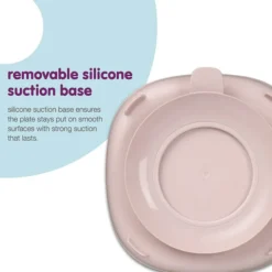 b.box for kids Assiette Compartimentée à Ventouse 2-en-1 - Blush