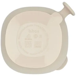b.box for kids Bol à Ventouse et Couvercle - Latte