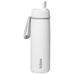 b.box for kids Gourde Isotherme avec Paille Flip Top White Out - 690 ml