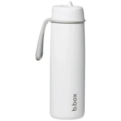 b.box for kids Gourde Isotherme avec Paille Flip Top White Out - 690 ml