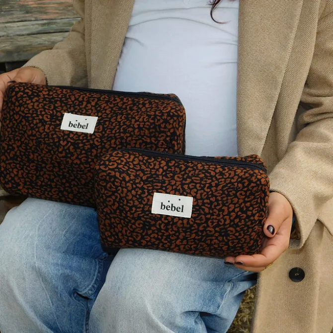 BEBEL Mini Trousse de Toilette - Léopard Noir