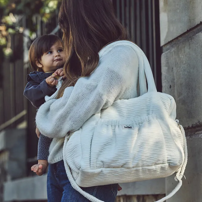 BEBEL Sac à Langer Comme un Bonbon Wavy - Ecru
