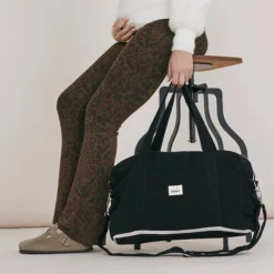 BEBEL Sac à Langer Effet Lin 24/48H - Réglisse