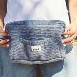 BEBEL Trousse de Toilette Comme un Bonbon Wavy - Gris Clair
