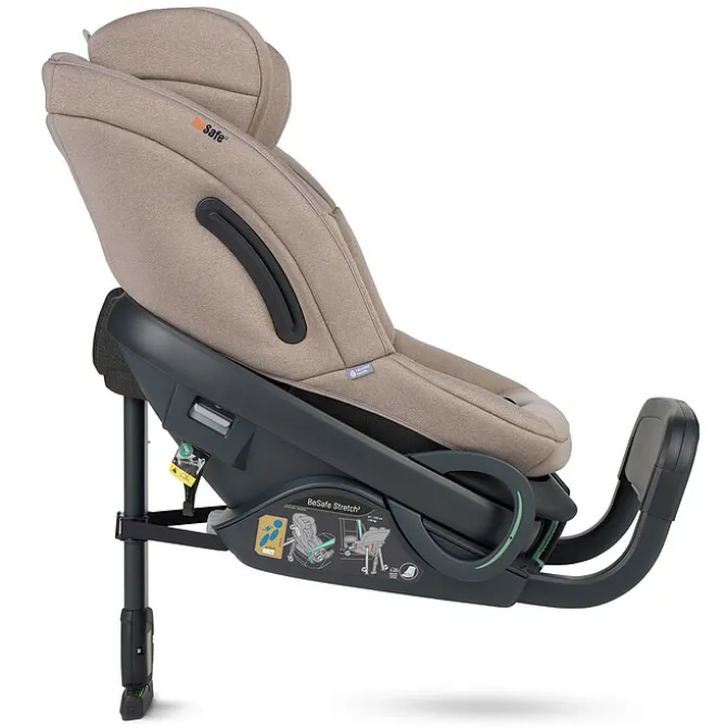 BeSafe Siège Auto Stretch² i-Size Groupe 0/1/2 - Dark Sand Soft Breeze