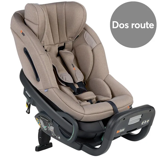BeSafe Siège Auto Stretch² i-Size Groupe 0/1/2 - Dark Sand Soft Breeze
