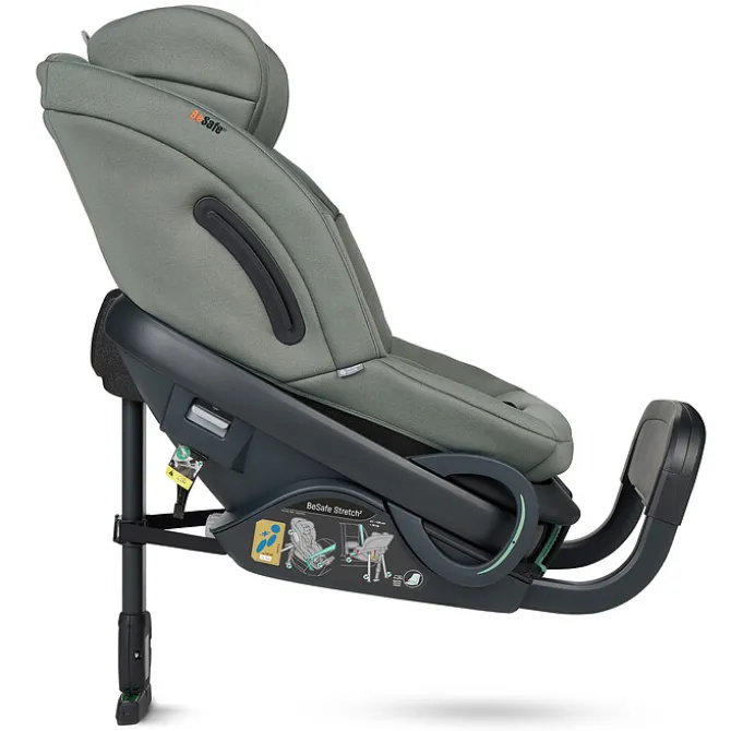 BeSafe Siège Auto Stretch² i-Size Groupe 0/1/2 - Meadow Green Soft Breeze