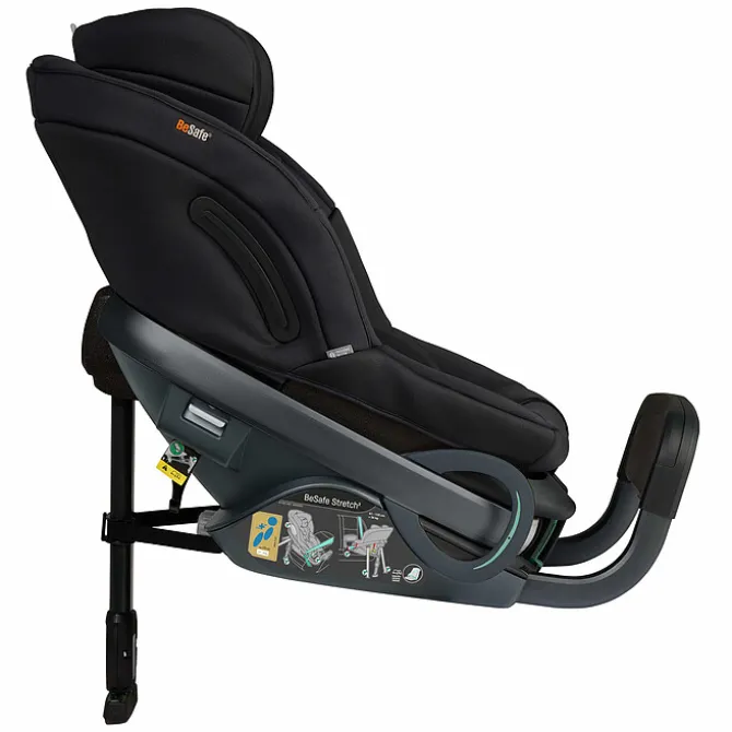 BeSafe Siège Auto Stretch² i-Size Groupe 0/1/2 - Black Soft Breeze