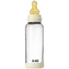 Bibs Biberon en Verre Ivory tétine caoutchouc naturel - 240 ml
