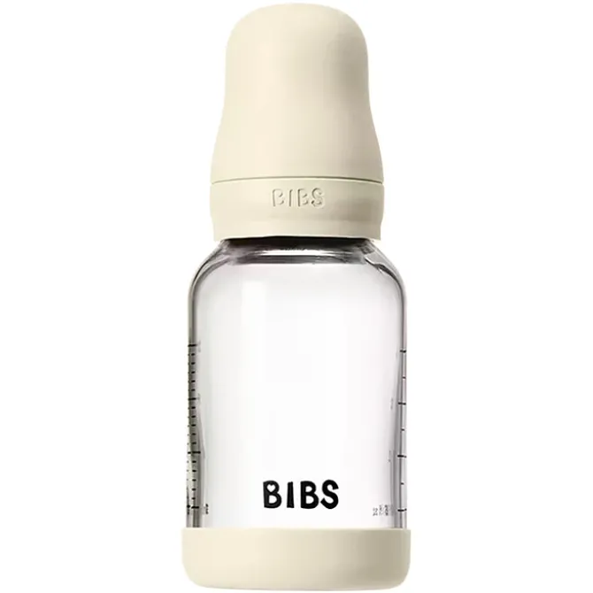 Bibs Biberon en Verre Ivory - tétine silicone - 120 ml