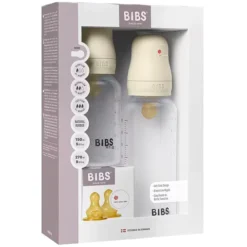Bibs Coffret Evolutif de 2 Biberons Grow & Flow Ivory - 150 et 270 ml