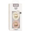 Bibs Lot de 2 Sucettes Anatomiques Colour Ivory & Blush - 6/18 Mois