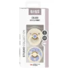 Bibs Lot de 2 Sucettes Rondes Bibs Studio Jasmine Ivory Mix - 0/6 Mois