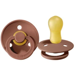 Bibs Lot de 2 Sucettes Rondes Colour Woodchuck & Blush - 18 Mois +